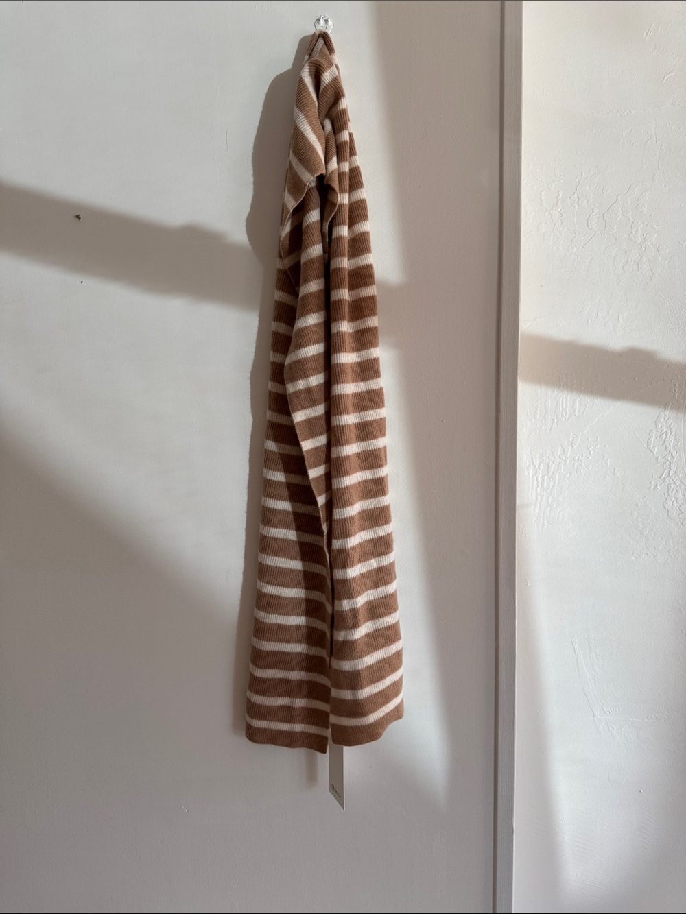 NWT Brown and White Scarf from Quince